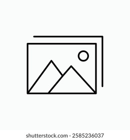 Gallery icon. simple vector icon