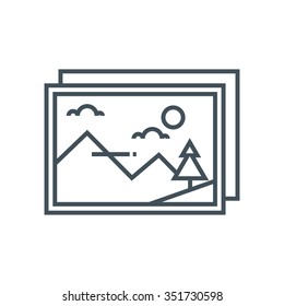 Gallery icon suitable for info graphics, websites and print media and  interfaces. Line vector icon.