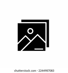 Gallery icon template illustration isolated on white background. Stock vector.