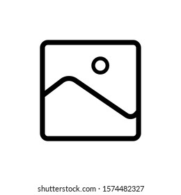 Gallery icon trendy flat design
