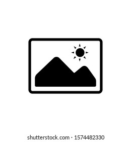 Gallery icon trendy flat design