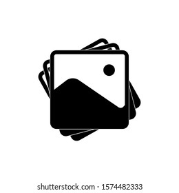 Gallery icon trendy flat design