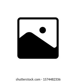 Gallery icon trendy flat design