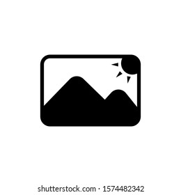 Gallery icon trendy flat design