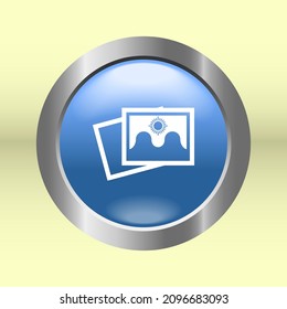 gallery icon vector, gallery button  icon isolated with white background, smartphone features, suitable used for smartphone, photo, image, videos, pictures, and etc