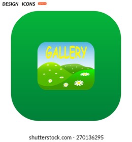 Gallery. icon. vector design