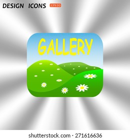 Gallery. icon. vector design