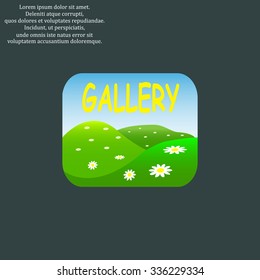 Gallery. icon. vector design