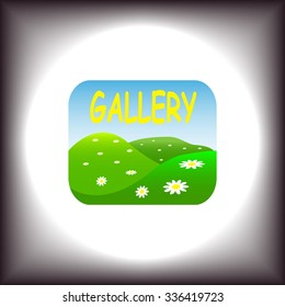 Gallery. icon. vector design