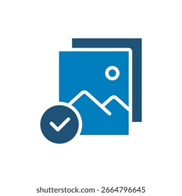 Gallery icon vector design illustration template in trendy style