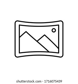 Icono de galería Ilustración vectorial. Plantilla vectorial de diseño de icono de galería. Diseño plano de la galería para sitio web, símbolo, logotipo, icono, signo, aplicación, UI.