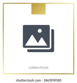 gallery icon. Vector illustration EPS 10.