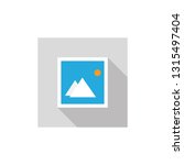Gallery icon. Vector illustration flat design.