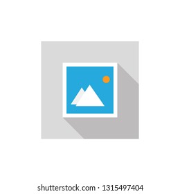 Gallery icon. Vector illustration flat design.