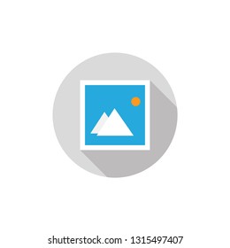 Gallery icon. Vector illustration flat design.