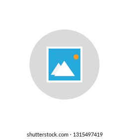 Gallery icon. Vector illustration flat design.