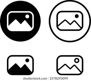 gallery icon vector. image, picture, gallery icon set.  photo gallery sign and symbol
