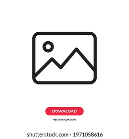 Gallery icon vector. Image sign