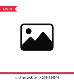 Gallery icon vector. Image sign