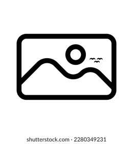 Gallery icon. Vector isolated illustration