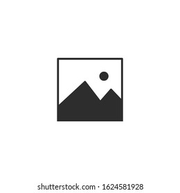 Gallery Icon vector sign isolated for graphic and web design. picture symbol template color editable on white background.