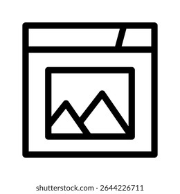 Gallery Icon Vector Symbol Design Illustration