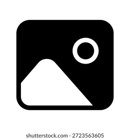 Illustration zum Entwurf eines Vektorsymbols eines Galeriesymbols