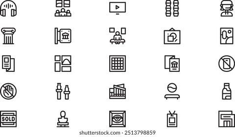 Gallery icons High-Quality Vector Icons Collection with Editable Stroke. Ideal for Professional and Creative Projects.