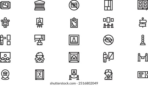 Gallery icons High-Quality Vector Icons Collection with Editable Stroke. Ideal for Professional and Creative Projects.