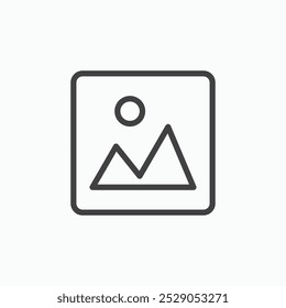 Conjunto de iconos de Galería. Ilustración de relleno y línea