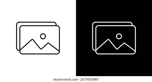Iconos de la Galería, el mejor icono del movimiento del Vector EPS