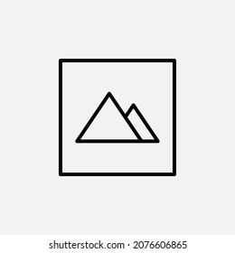 Gallery, image, picture line icon, vector, illustration, logo template. Suitable for many purposes.