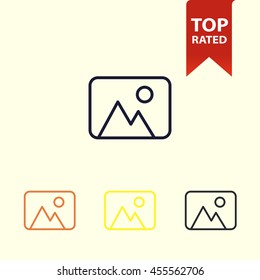 gallery line icon