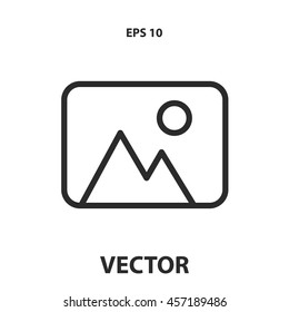 gallery line icon