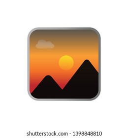 Gallery logo icon design template vector