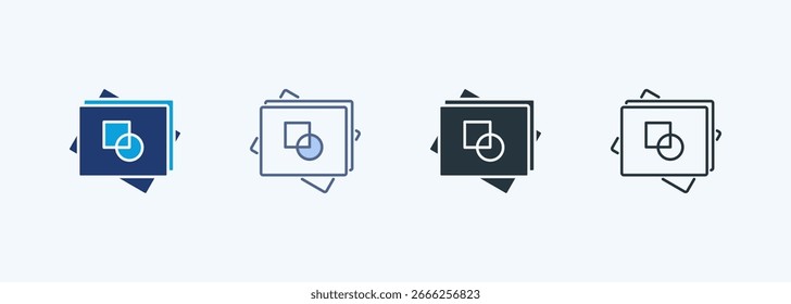 Galería Icono de estilo múltiple Colección