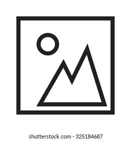 Gallery, photo, image icon vector image. Can also be used for mobile apps, phone tab bar and settings. Suitable for use on web apps, mobile apps and print media