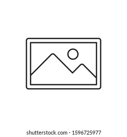 gallery, photos, multimedia vector icon.