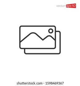Gallery Picture Image Icon Design Vector