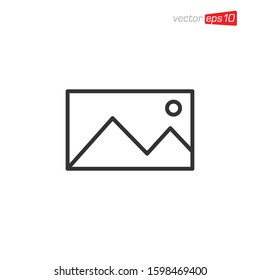 Gallery Picture Image Icon Design Vector