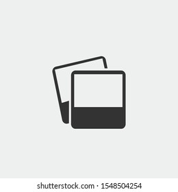 gallery pictures vector icon flat isolated sign