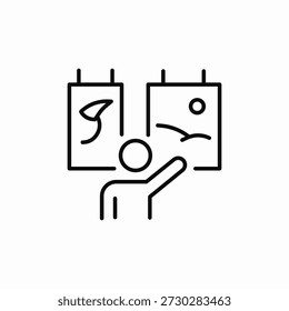 Vector de signo de icono de espectáculo de Galería