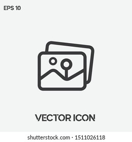 "Gallery sign" vector icon illustration. Ui/Ux. Premium quality.