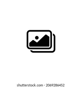 Gallery simple flat icon vector illustration