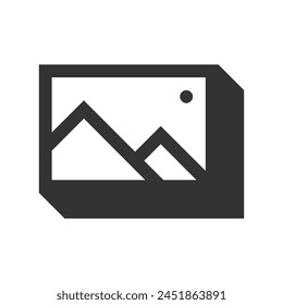 Galería simple Ilustración vectorial de iconos aislados sobre fondo blanco.