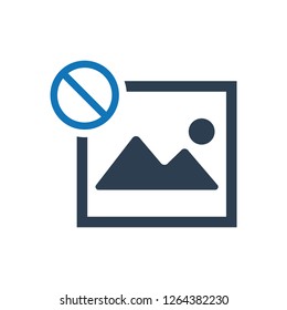 Gallery Unavailable Icon Stock Vector (Royalty Free) 1264382230 ...