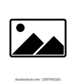 Gallery vector icon. media pic sign for apps and website UI designs.