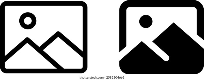  Gallery Vector Icon Set – Art and Exhibition Design Elements
