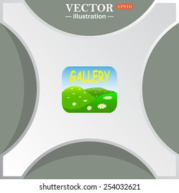 Gallery,  vector illustration, EPS 10