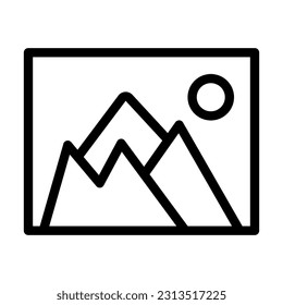 Gallery Vector Thick Line Icon For Personal And Commercial Use.
